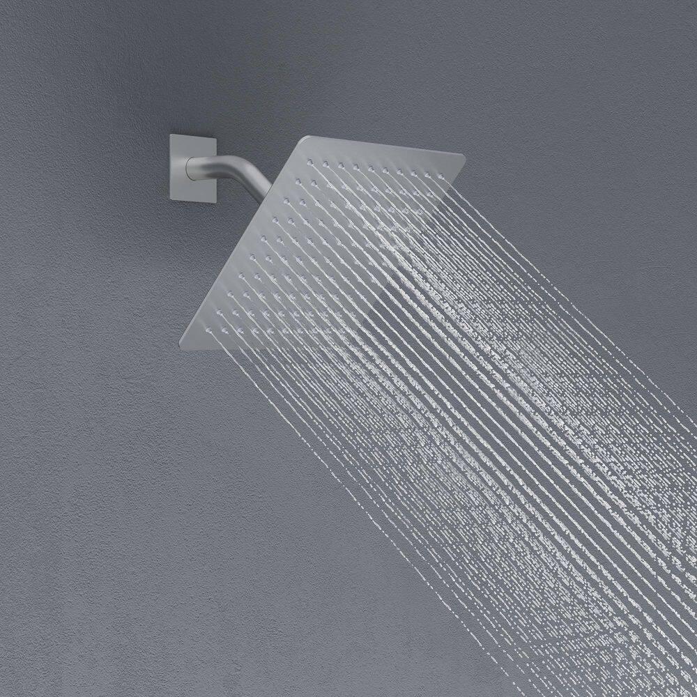 AquaSpa Shower Faucet Set with Tub Spout, 8-Inch Rain Shower Head with Valve