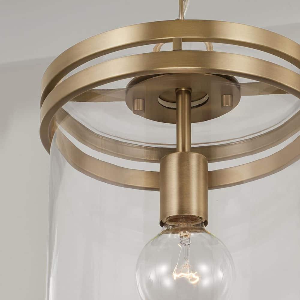 Capital Lighting 348711 Fuller 10" Wide Mini Pendant - Brass
