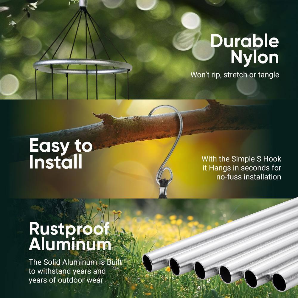Nature's Melody Nature's Melody Tuned 6-Tube Outdoor Wind Chimes