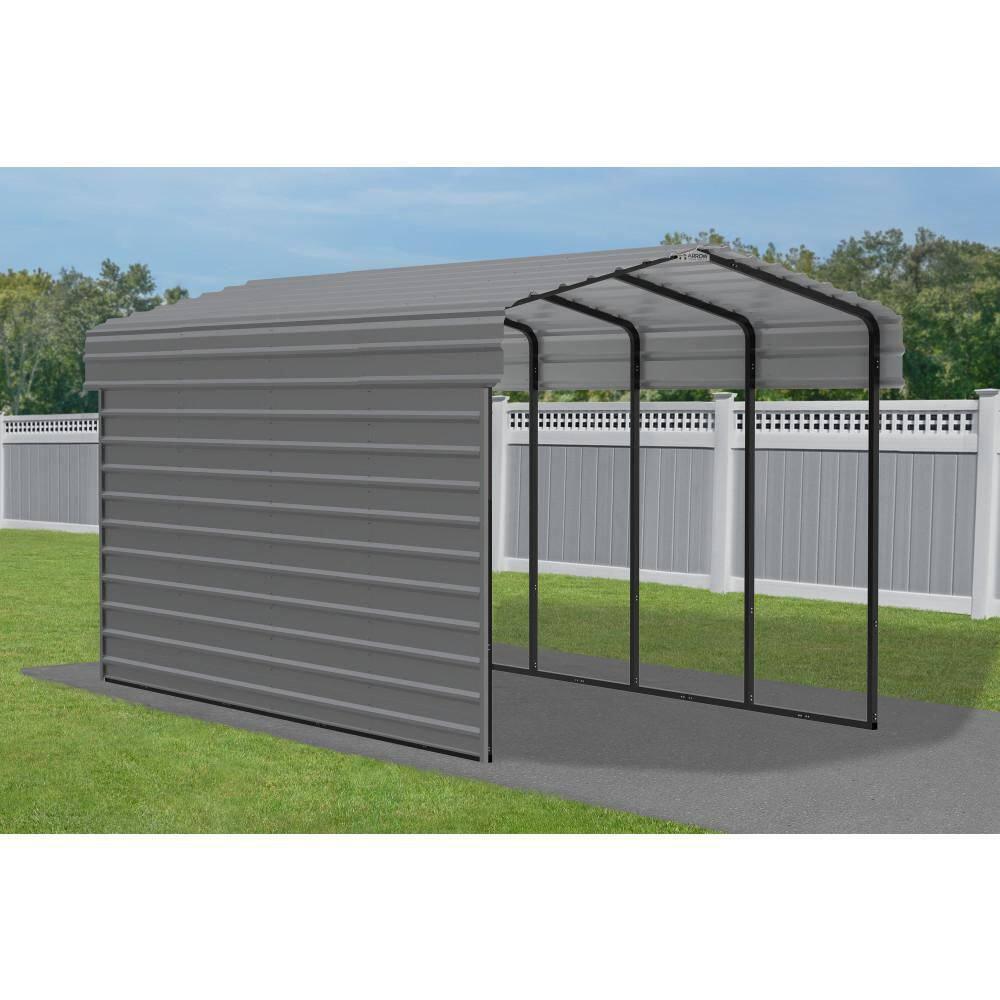 Arrow 20 x 10 ft Carport with 1-sided Enclosure