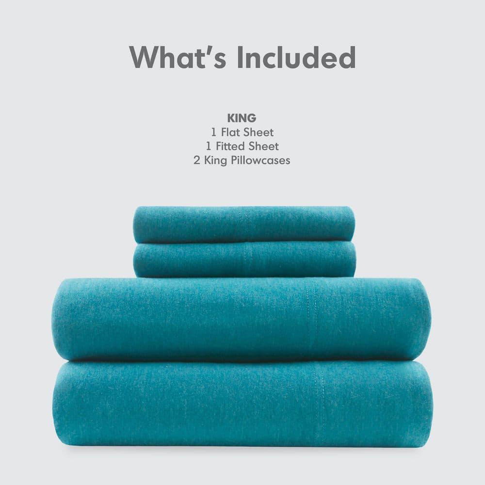 Cotton Blend Jersey Knit All Season Sheet Set