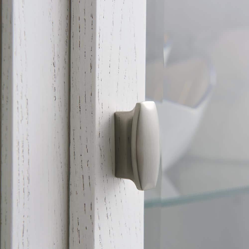 Leick Home Favorite Finds Entryway Wood Curio Cabinet in Weathered White