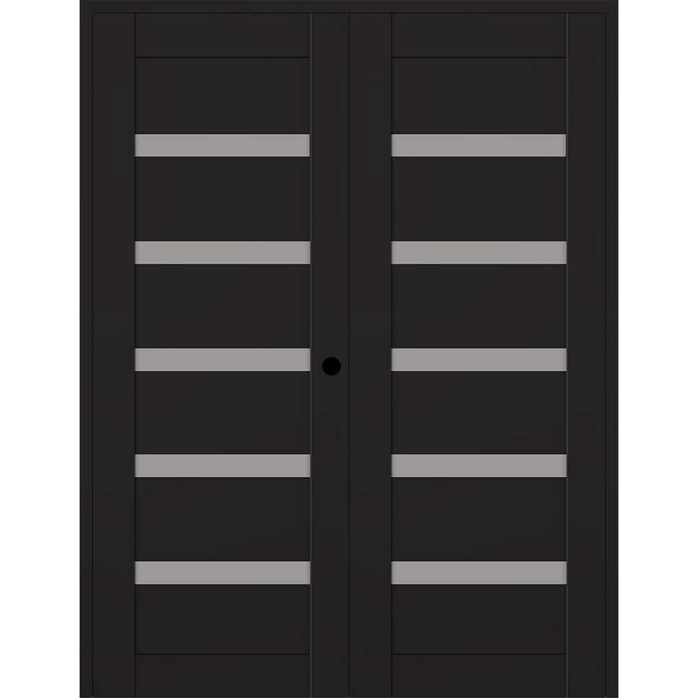 Belldinni Leora Manufactured Wood and Glass Paneled Double Door