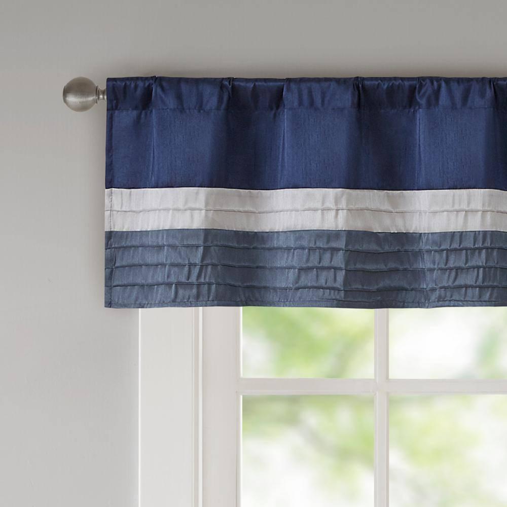 Madison Park Amherst Polyoni Pintuck Window Valance