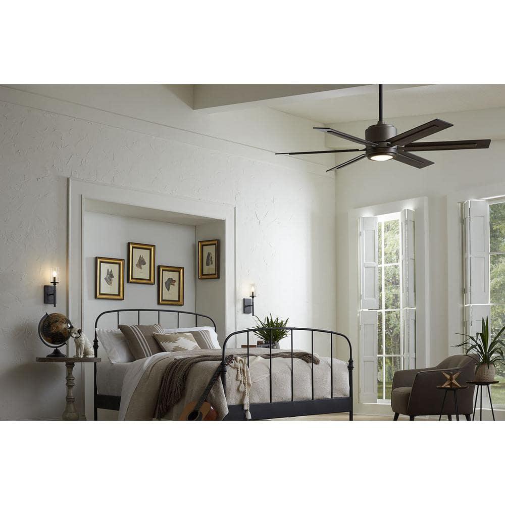 P2586-8130K-Progress Lighting-Glandon - Wide - Ceiling Fan - 1 Light - Handheld Remote in Transitional style - 60 Inches wide by 17.13 Inches