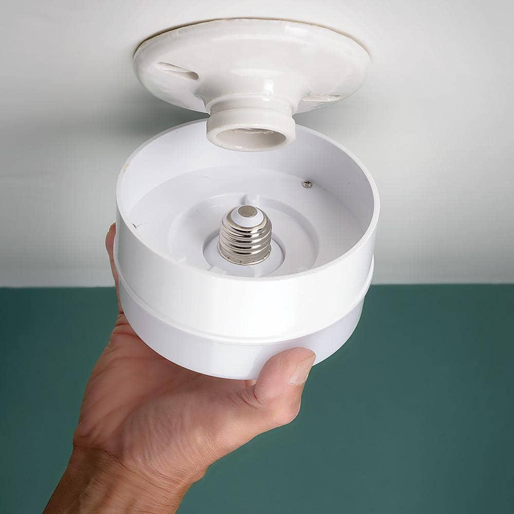 Commercial Electric 2 Pack 5" 50 Watt Equivalent White Integrated LED Flushmount