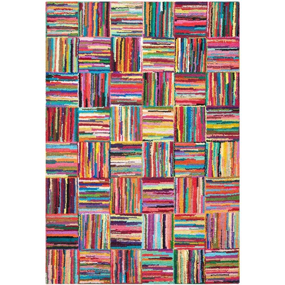 Nantucket NAN318 Hand Tufted Indoor Area Rug - Multi - 4'x6' - Safavieh