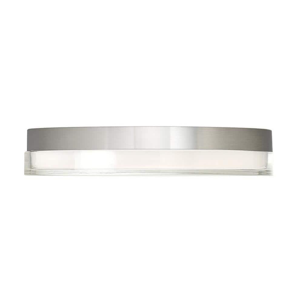 Dot 15" Stainless Steel LED Flush Mount Light