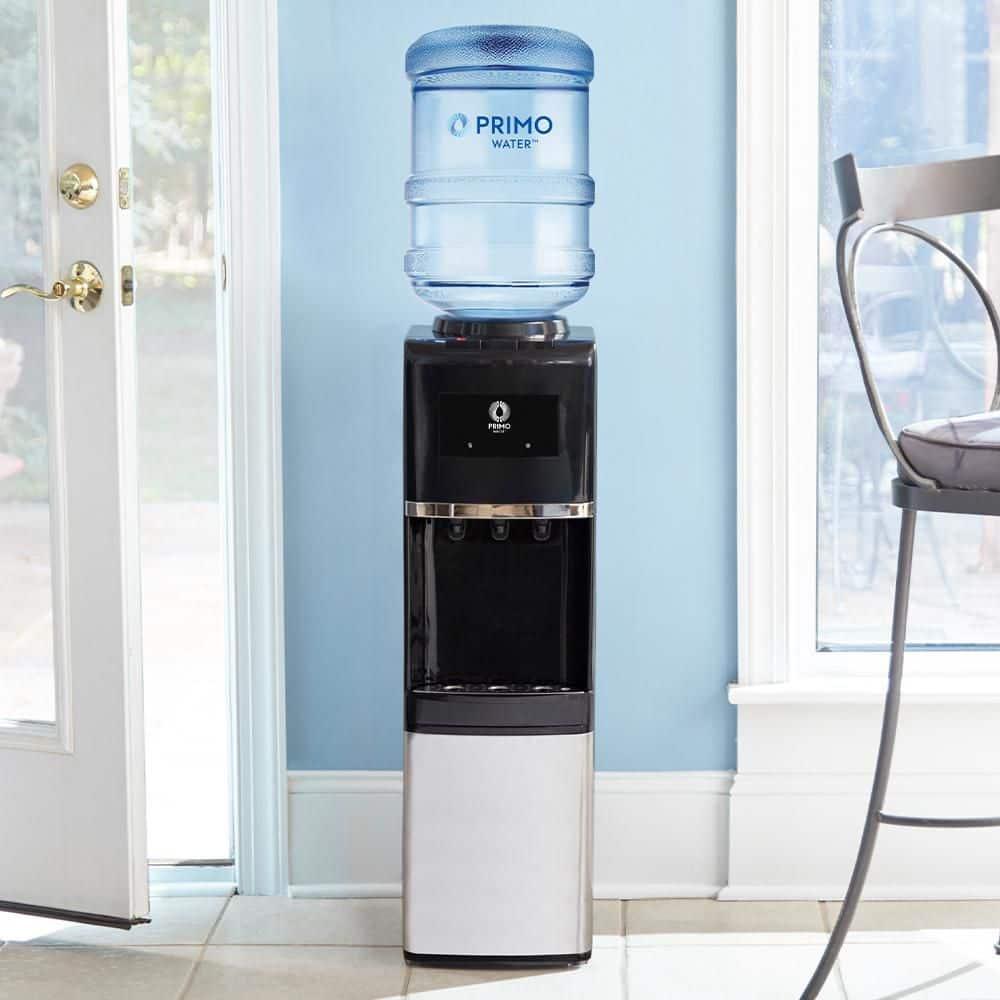 Primo Deluxe Freestanding Water Dispenser - Black: 5 Gallon Hot & Cold Water Cooler, Energy Star Certified, 500W