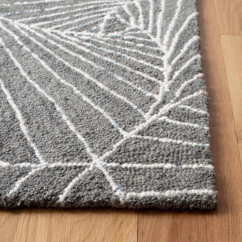 Micro-Loop MLP174 Hand Tufted Area Rug - Grey/Ivory - 3'x5' - Safavieh.