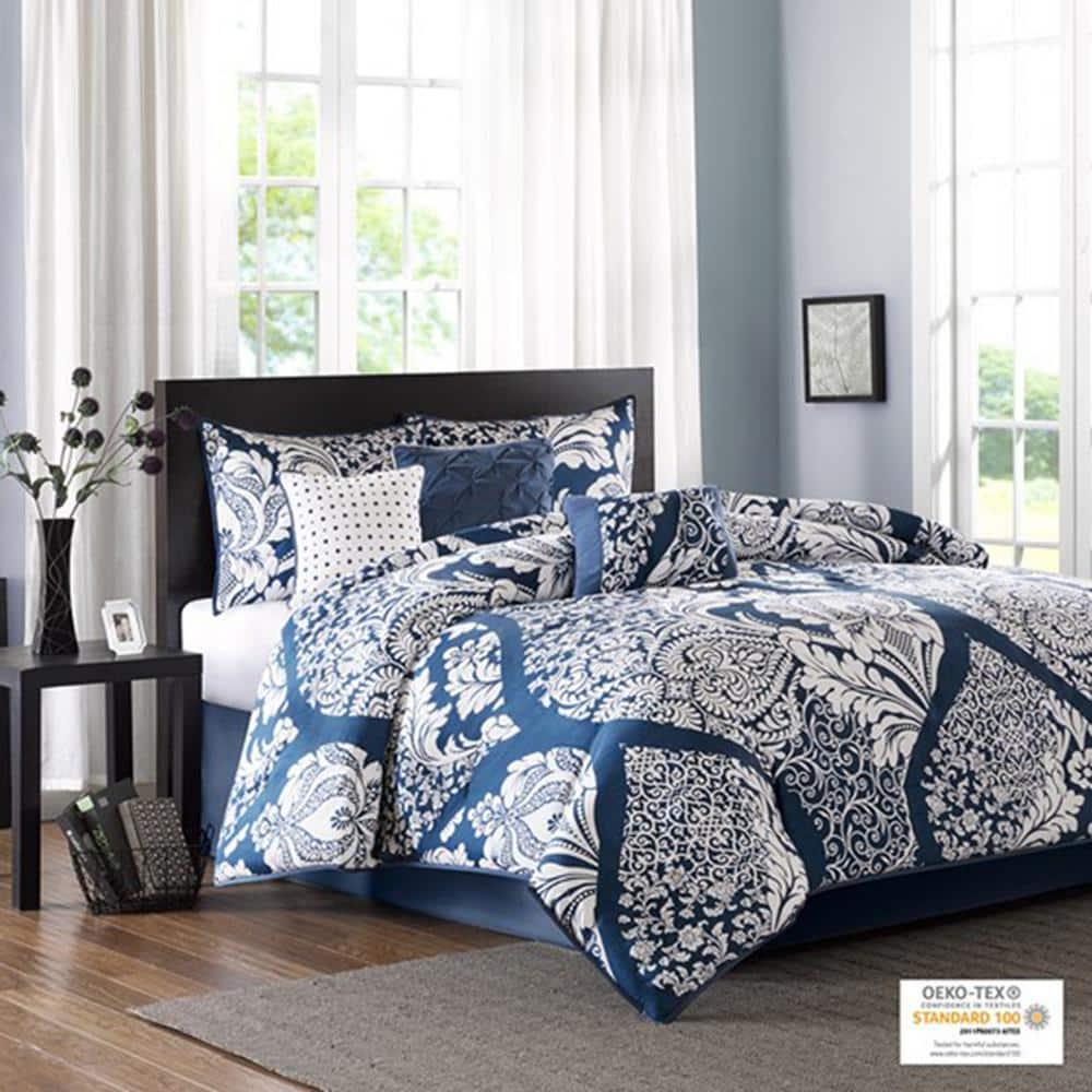 Madison Park Vienna 7 Piece Cotton Printed Comforter Set