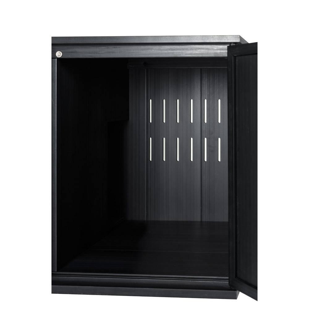 New Age Pet® ECOFLEX® Promax Litter Loo® Litter Box Enclosure Table, Espresso Black - Durable Wood Plastic Composite Cat Litter Box Furniture with No-Track Litter Mat, Easy Clean, Quick Assembly