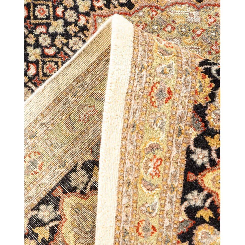 Hand-Knotted Ivory Wool Oriental 8' x 10' Area Rug
