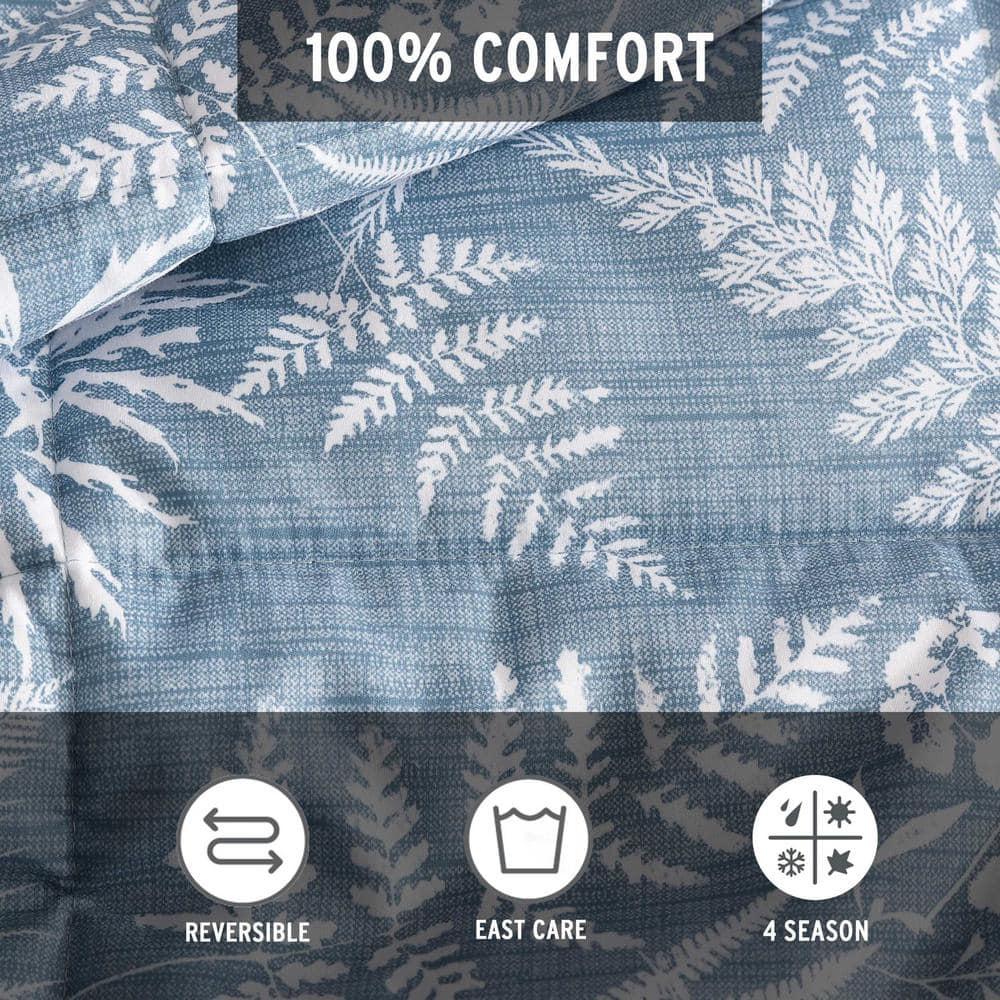 Eddie Bauer Eddie Bauer Fern Garden Blue Reversible Comforter Set