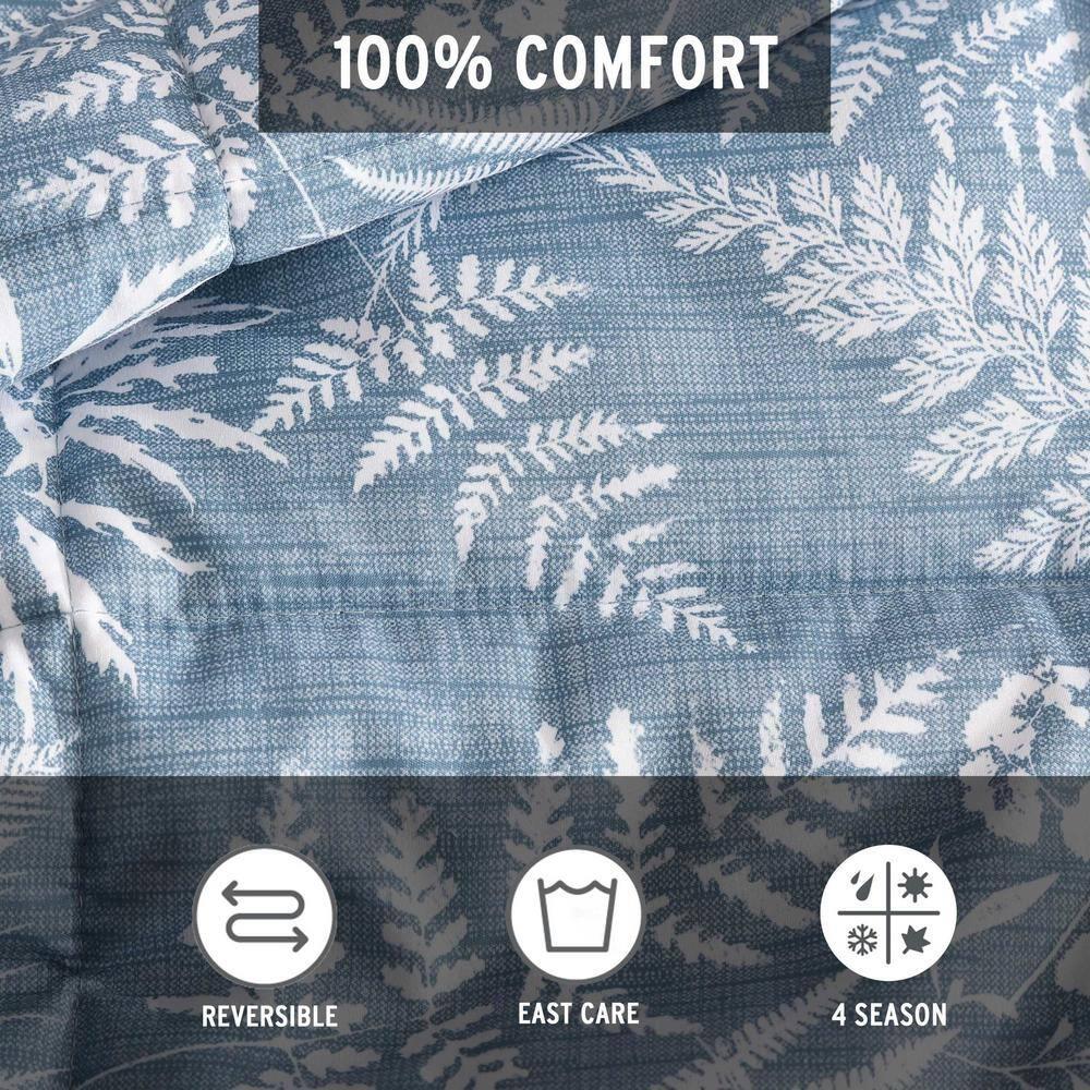 Eddie Bauer Eddie Bauer Fern Garden Blue Reversible Comforter Set