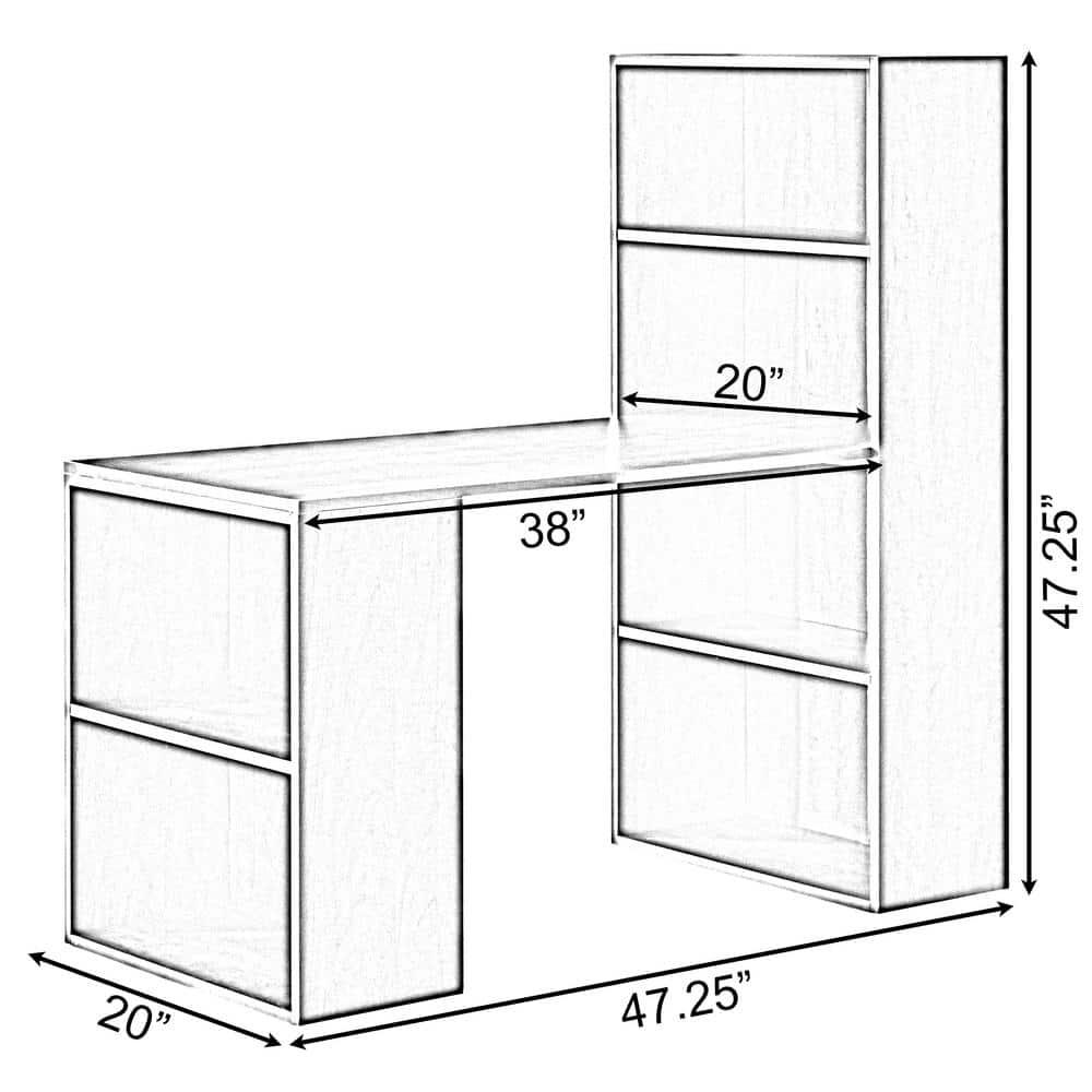 Latitude Run® Solid Wood Writing Desk