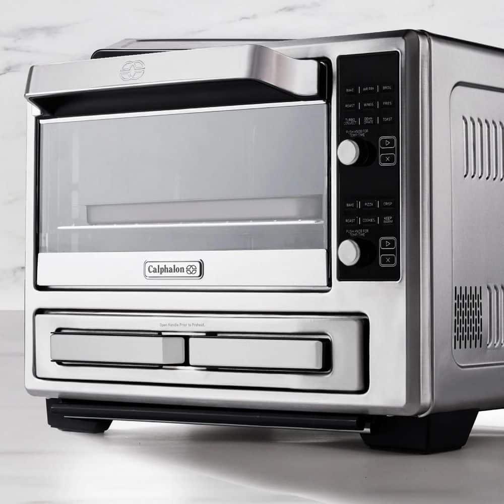 Calphalon Calphalon Performance Stainless Steel Dual Oven With Air Fryer in Silver