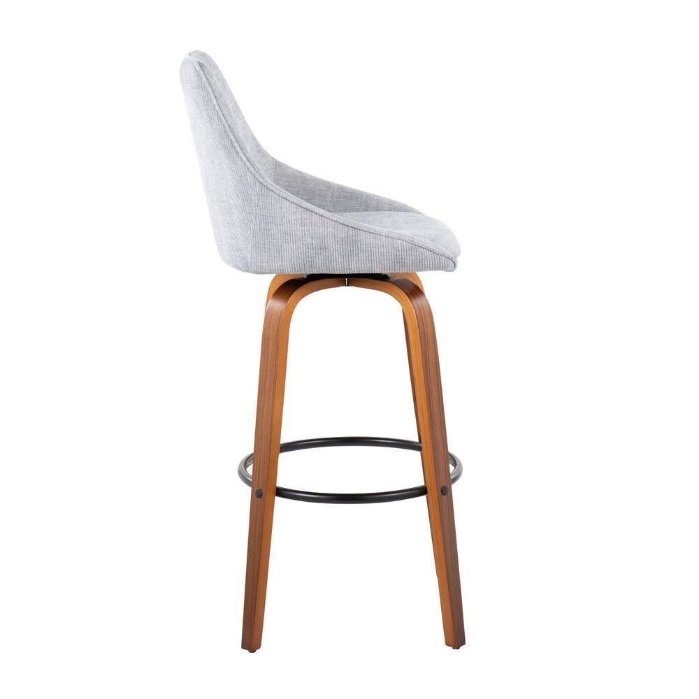 LumiSource Swivel Upholstered Counter Stool