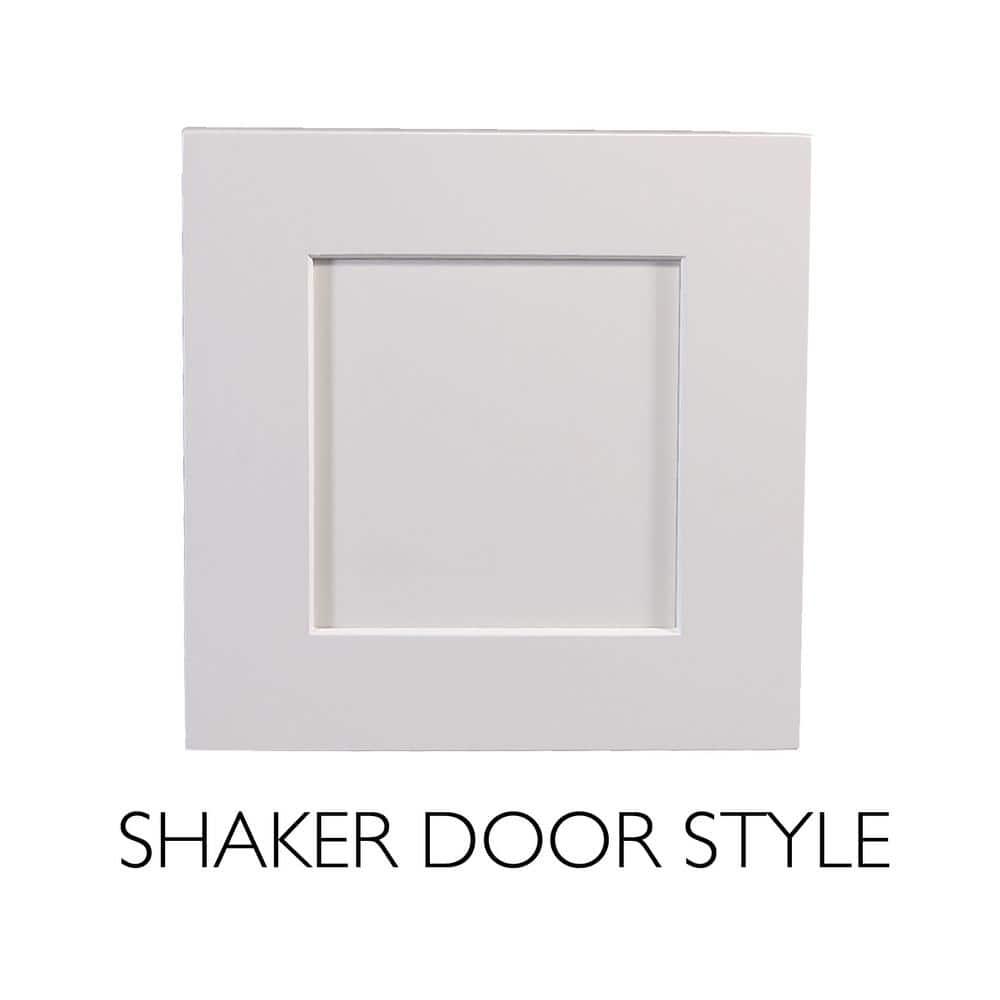 Design House 561613 Brookings Unassembled Shaker Tall Wall Kitchen Cabinet 36x24x12, White