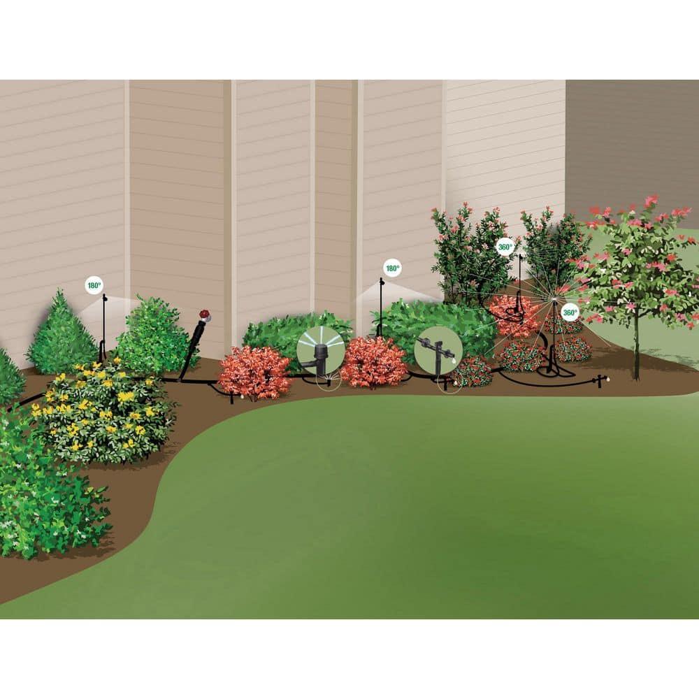 Rain Bird LNDDRIPKIT Drip Irrigation Landscape & Garden Watering 108 Piece Kit