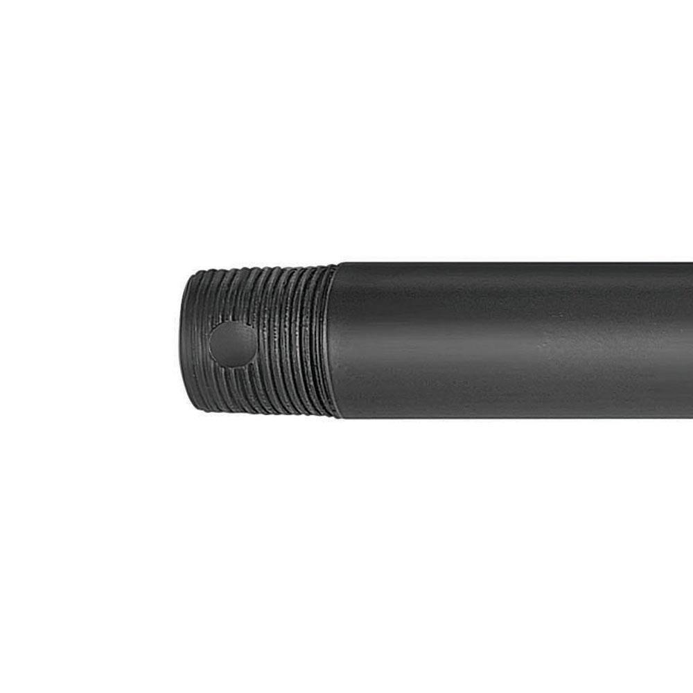 Matte Black 36-Inch Steel Ceiling Fan Downrod