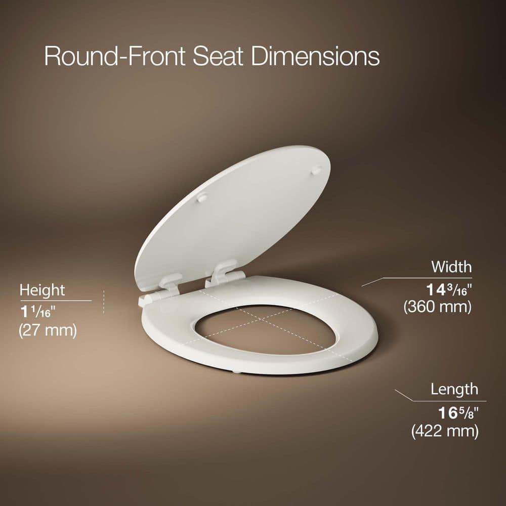 Stonewood Quiet-Close Compression-Molded Wood Toilet Seat