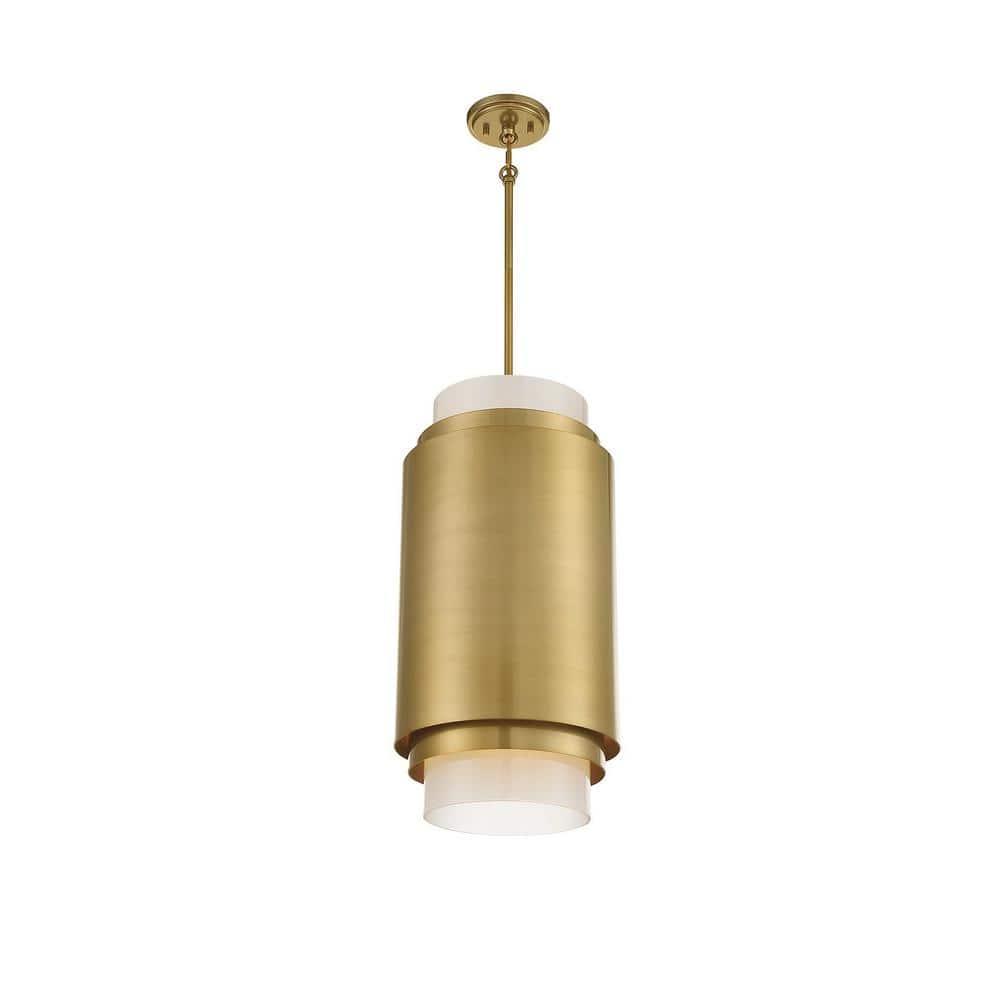 Savoy House Beacon 3 - Light Pendant in  Burnished Brass