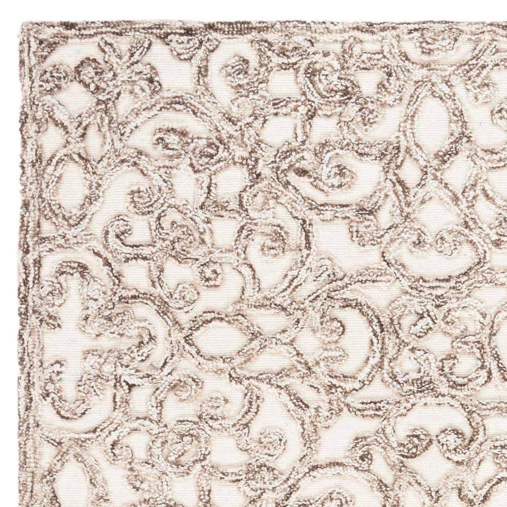 Trace TRC103 Hand Tufted Area Rug - Brown/Ivory - 3'x5' - Safavieh.