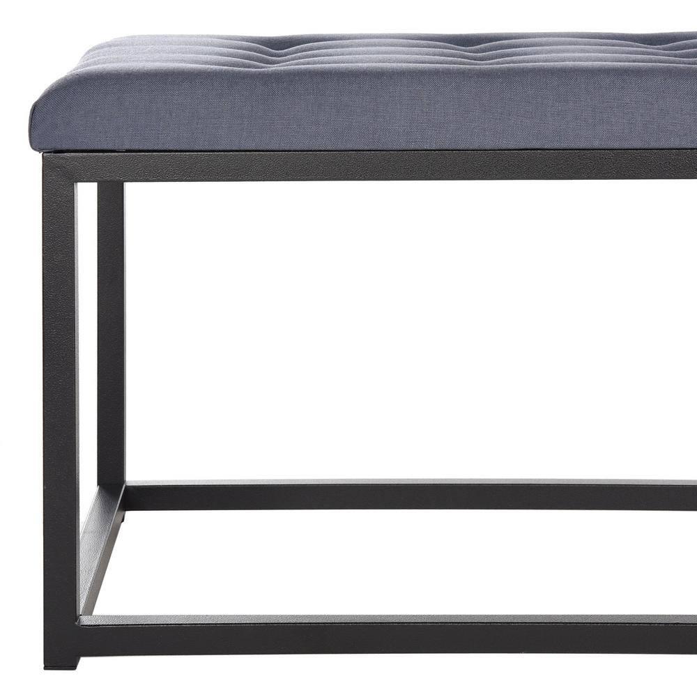 Reynolds Bench - Navy/Black - Safavieh