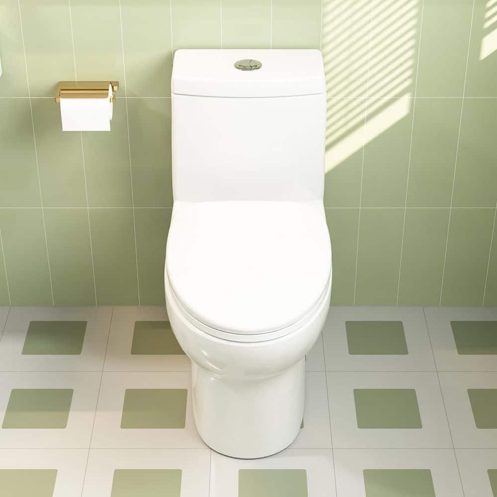Ally Standard Bathroom Toielt, Modern Toilet with Comfort Chair Height Floor Mounted(Seat Included)