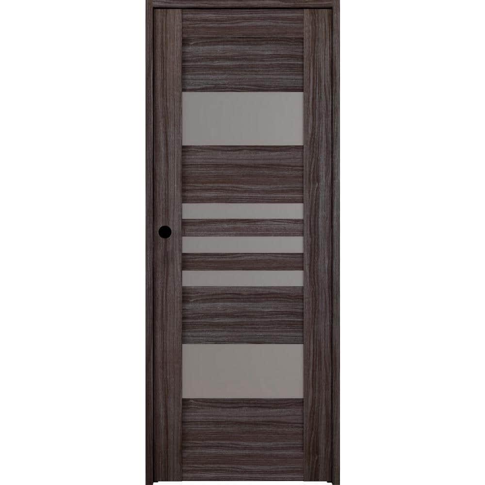 Belldinni Leti DIY-FRIENDLY Paneled Manufactured Wood and Glass Prefinished Standard Door