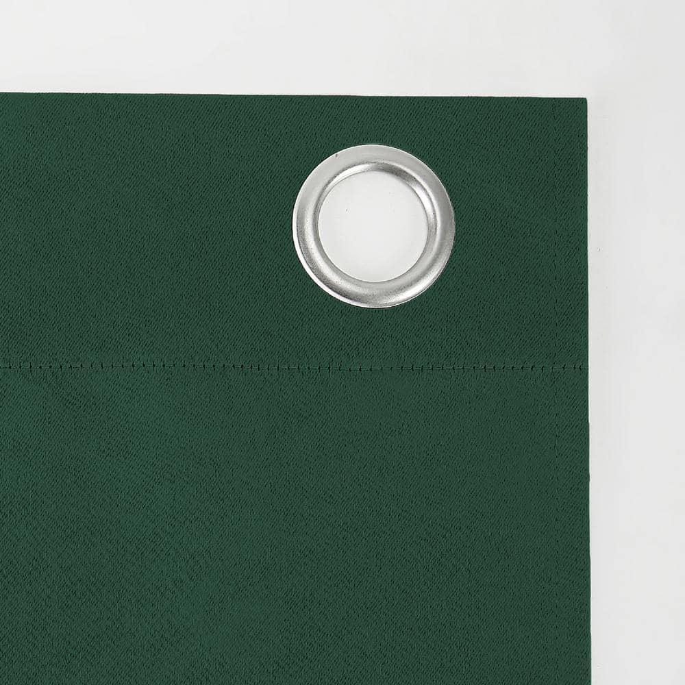 40"x95" Sun Zero Blackout Kenneth Energy Saving Grommet Curtain Panel Evergreen: Modern, Thermal Insulated, Noise Reduction