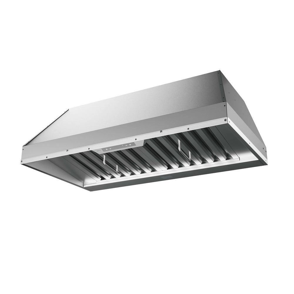 Zephyr Monsoon Connect 48" 700 CFM Insert Mount Range Hood with LED Light in Stainless Steel