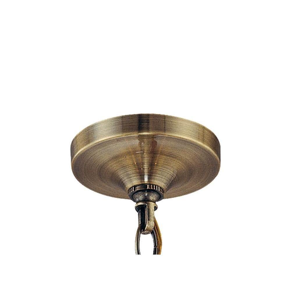 5625-AB-Crystorama Lighting-Hampton - Five Light Chandelier in Minimalist Style - 24 Inches Wide by 23 Inches High-Antique Brass Finish