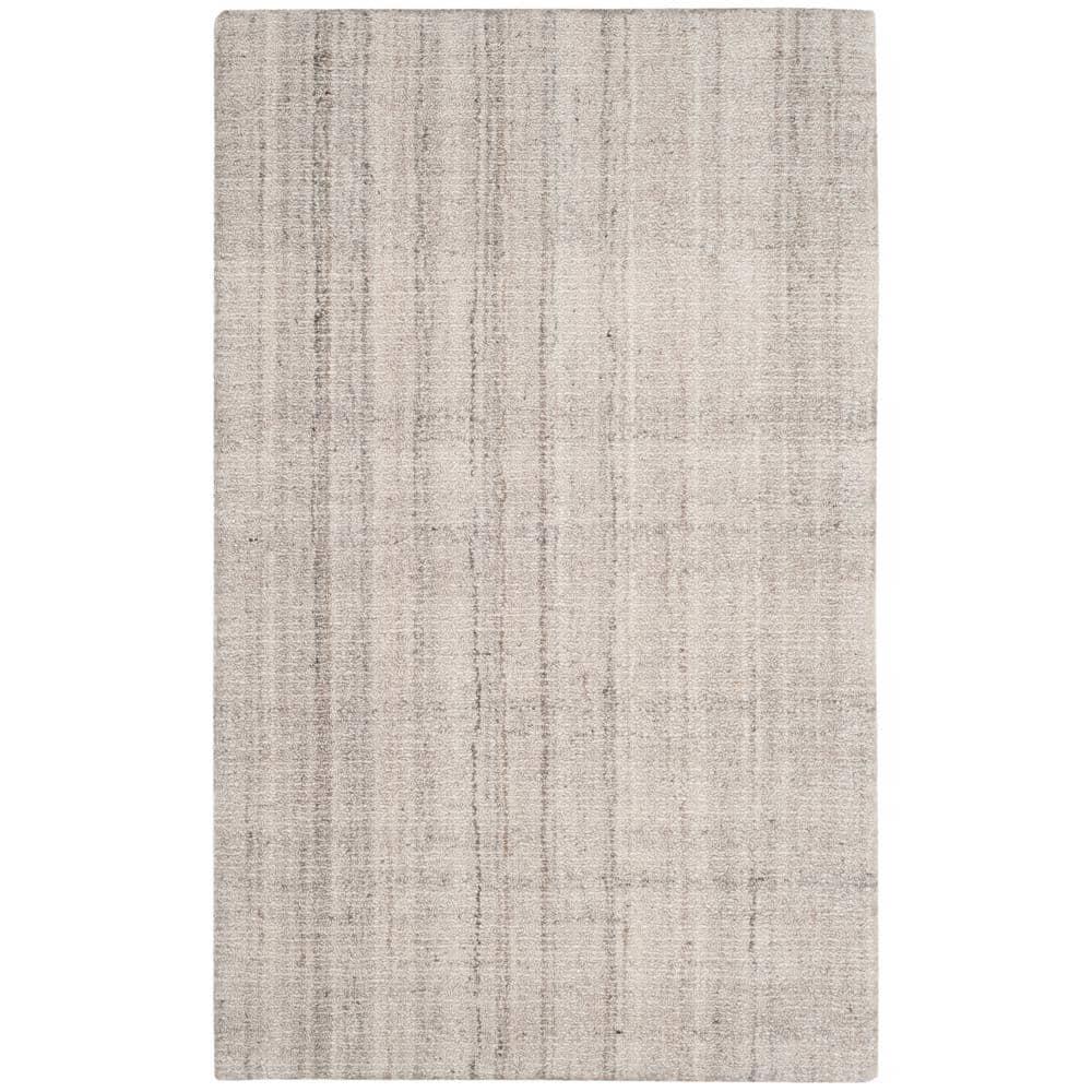 Abstract ABT141 Handmade Indoor Accent Rug - Light Grey - 3'x5' - Safavieh