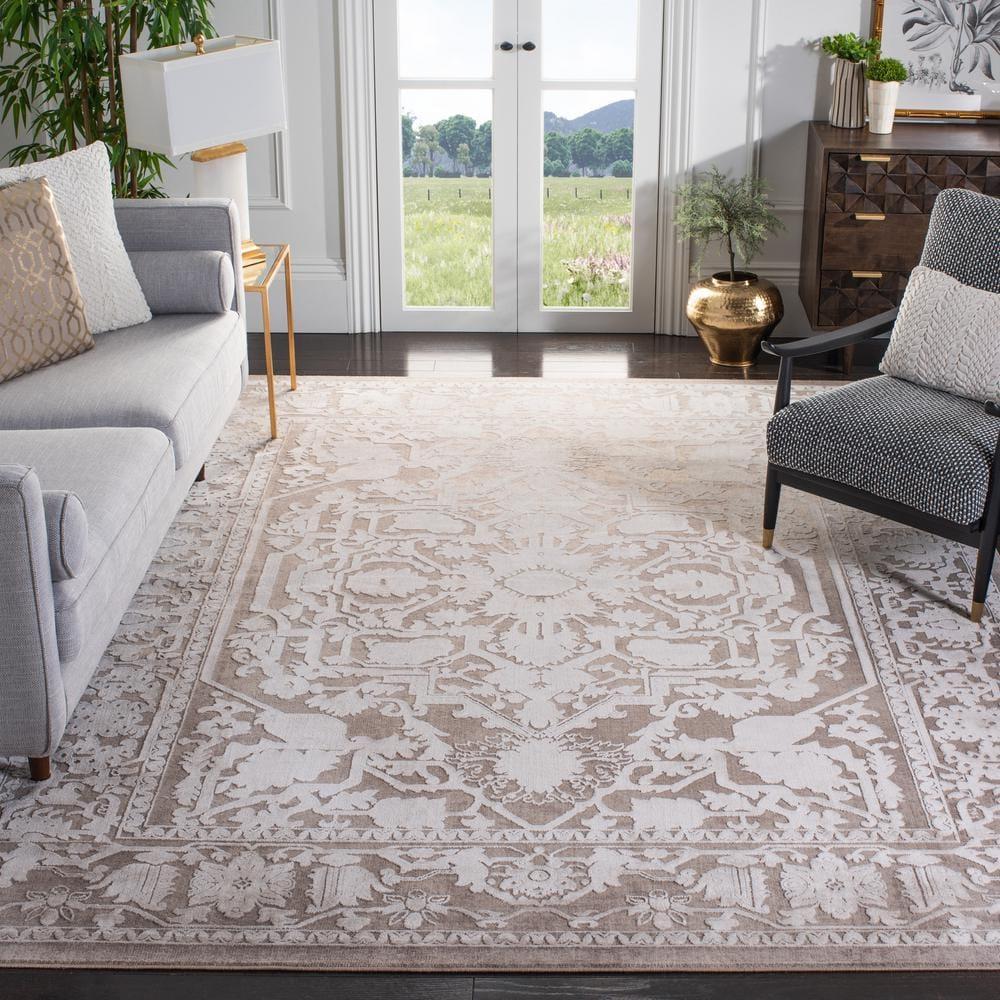Reflection RFT665 Power Loomed Area Rug - Beige/Cream - 8'x10' - Safavieh.
