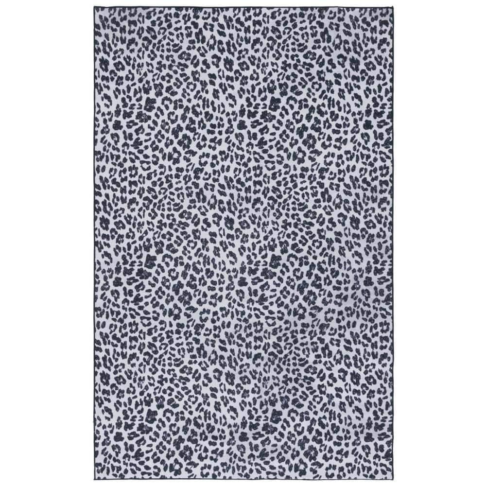 Faux Hide FAH505 Power Loomed Machine Washable Indoor Accent Rug - Ivory/Black - 3'x5' - Safavieh