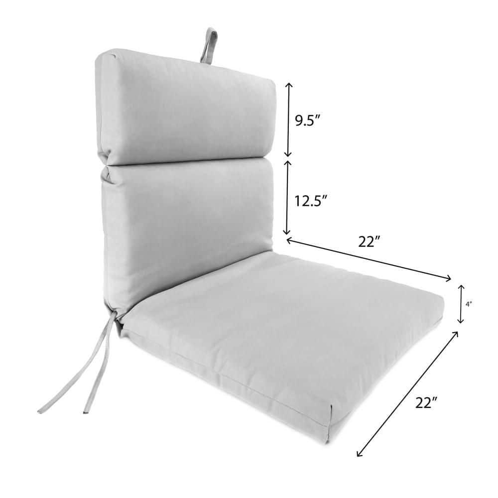 Jordan Manufacturing 44" x 22" Platt Ink Black Stripe Rectangular Outdoor Chair Cushion with Ties and Hanger Loop