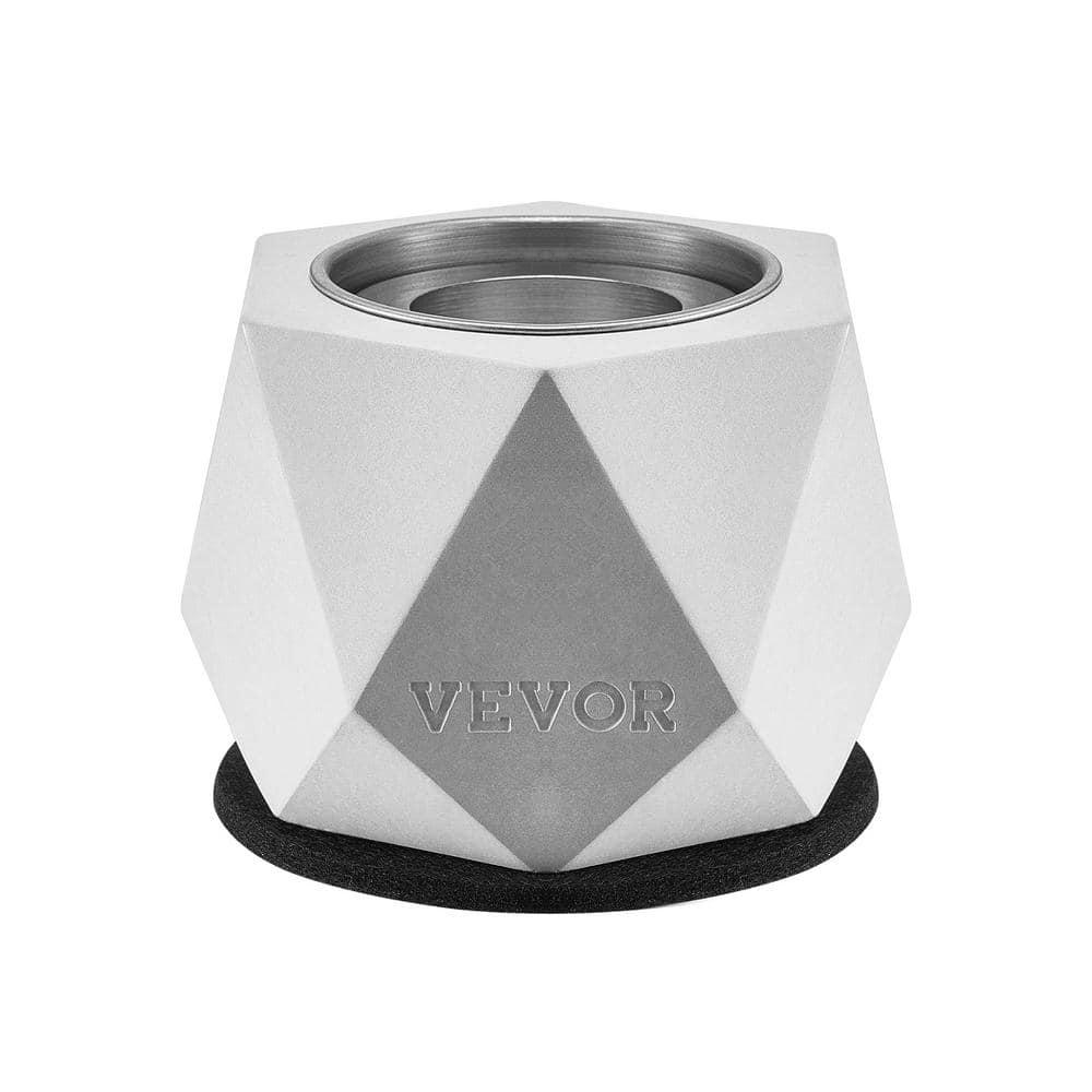 VEVOR Tabletop Fire Pit Bowl, Concrete Tabletop Fireplace Indoor Outdoor Decor, Portable Rubbing Alcohol Burner Smores Maker, Mini Fire Pit for Patio Balcony with Extinguisher Light Gray