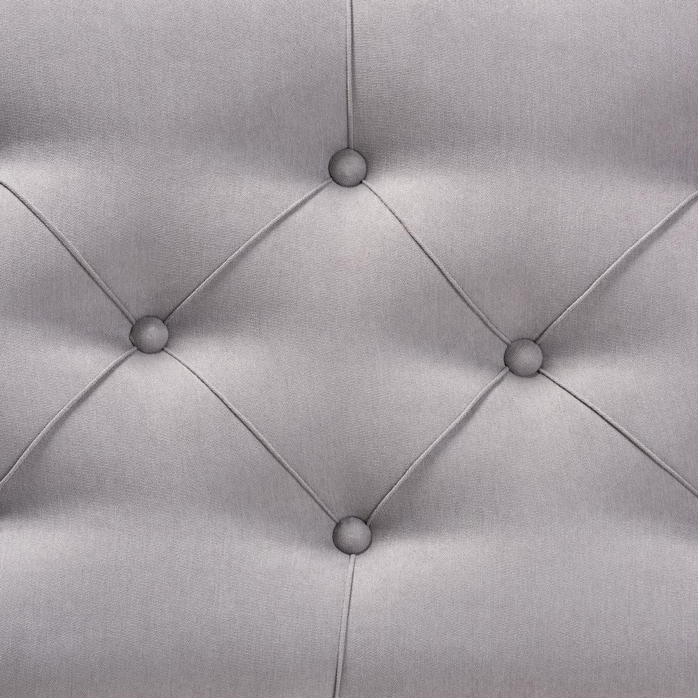 Linda Linen Fabric Upholstered Storage Bench with Shelf - Baxton Studio: Bedroom Accent Furniture