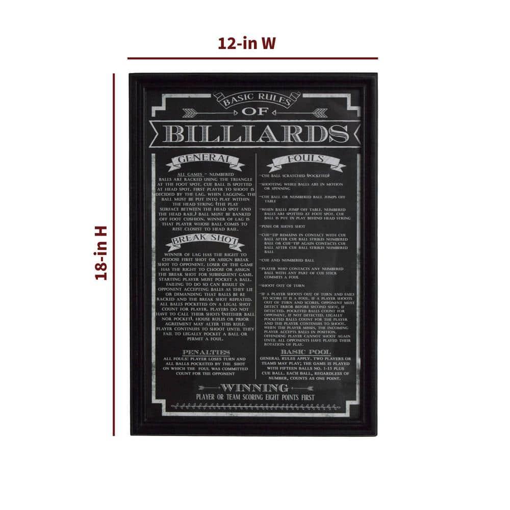 Hathaway Games " Billiard Game Rules "