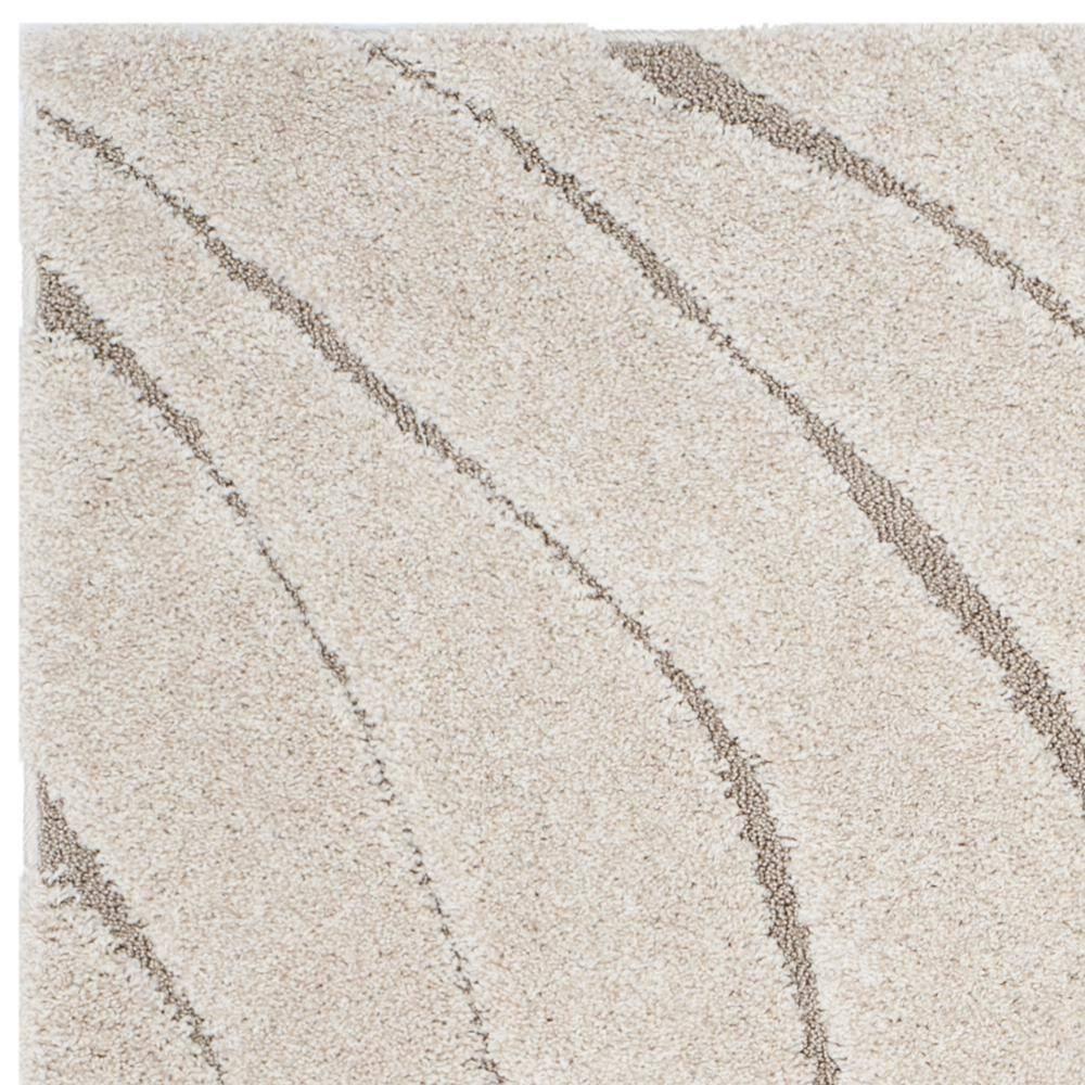 Florida Shag SG472 Power Loomed Indoor Accent Rug - Cream/Beige - 3'3"x5'3" - Safavieh
