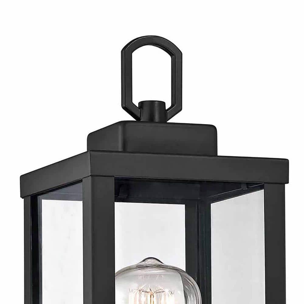Outdoor Post Lights, Lamp Post Light Fixture with E26 Socket, Waterproof & Anti-Rust Modern Pillar Outside Lighting, Matte Black Lamp for Walkway, Driveway, Carriage, Patio, Porch, Front House