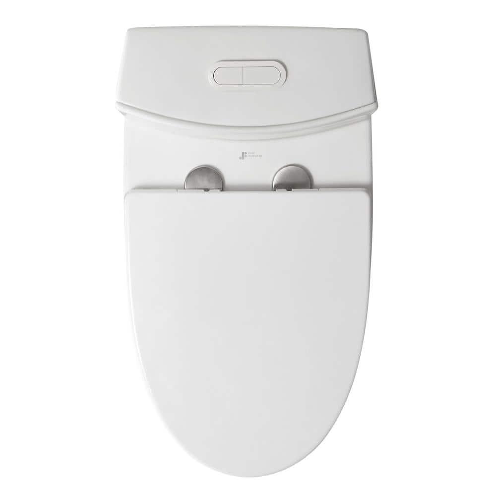 Dual-Flush Elongated One-Piece Toilet with High Efficiency Flush
