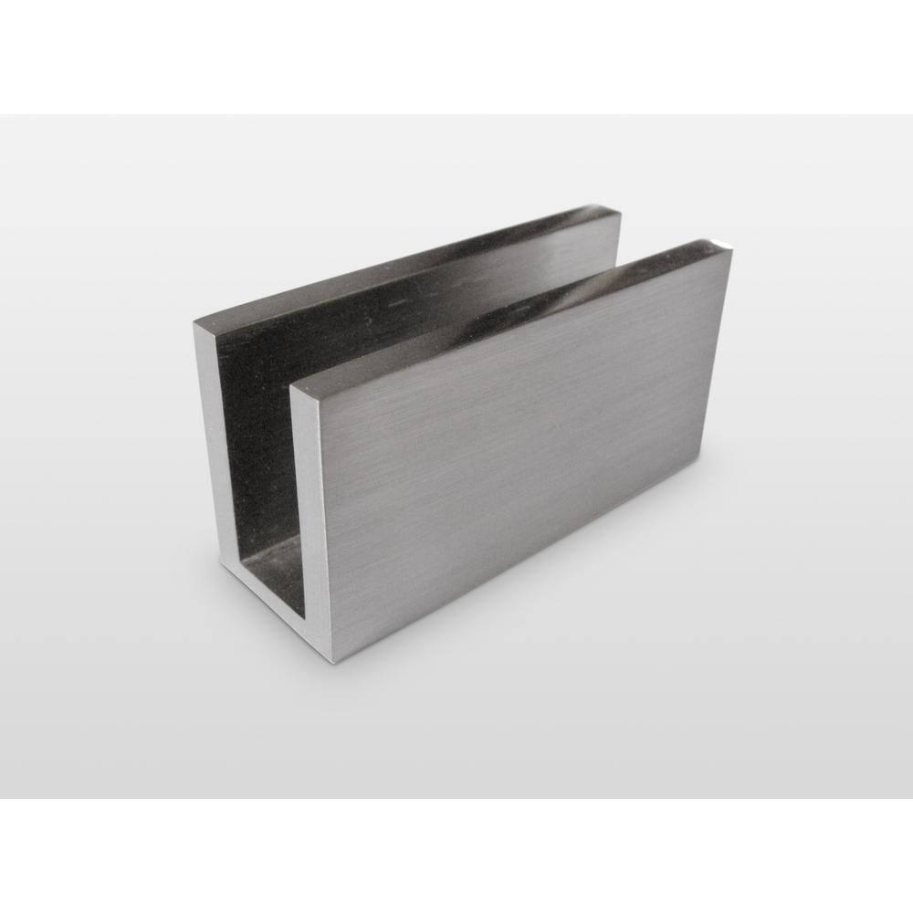 Glass Warehouse Umbra 43 in. x 78 in. Fully Frameless Wall Hinge Towel Bar Shower Door TBWH-43-BN