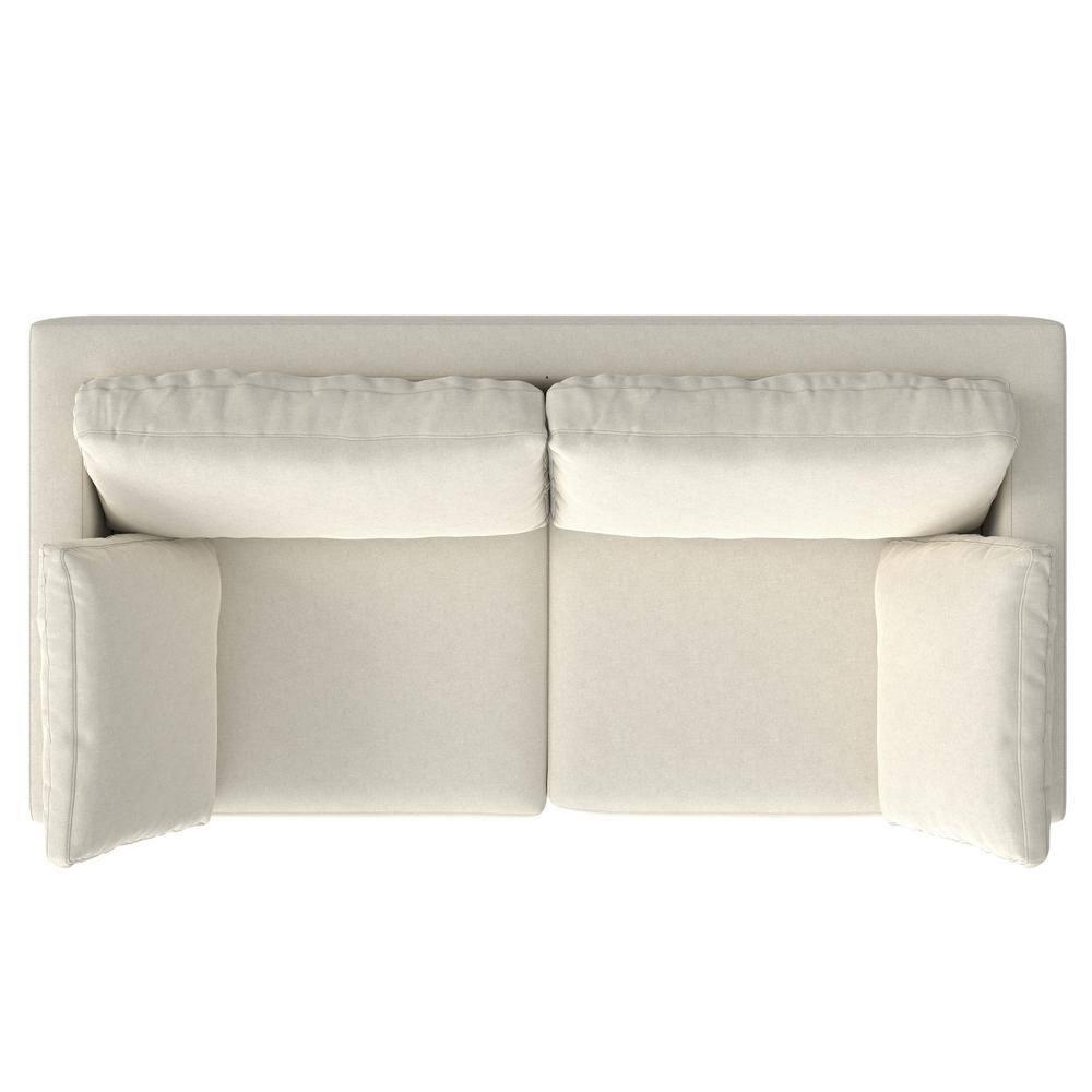 Simpli Home Ava Mid Century Sofa, Performance Fabric Couch for Living Room, Water-Repellent, Stain-Resistant, Reversible Cushions