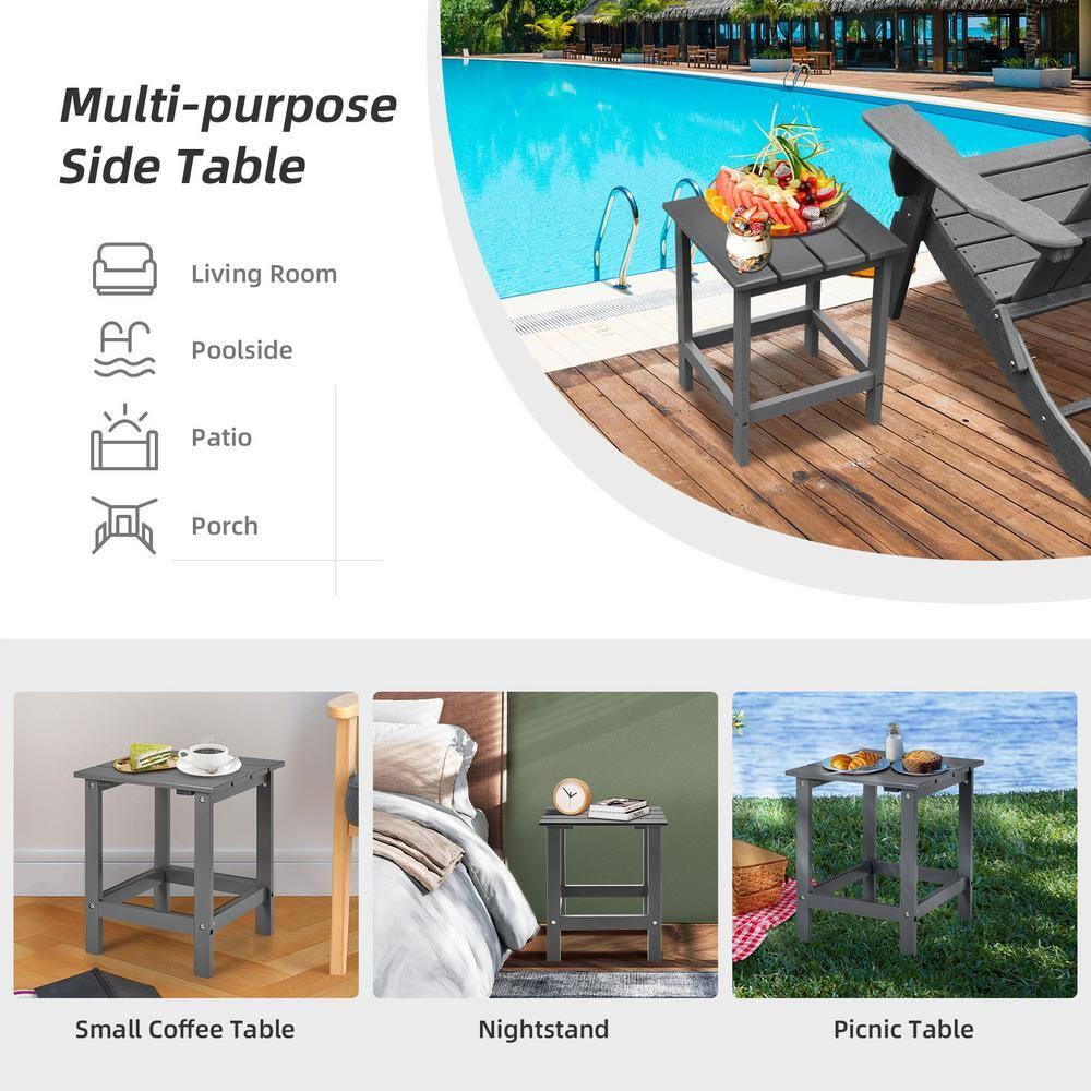 Costway Costway Solid Wood End Table