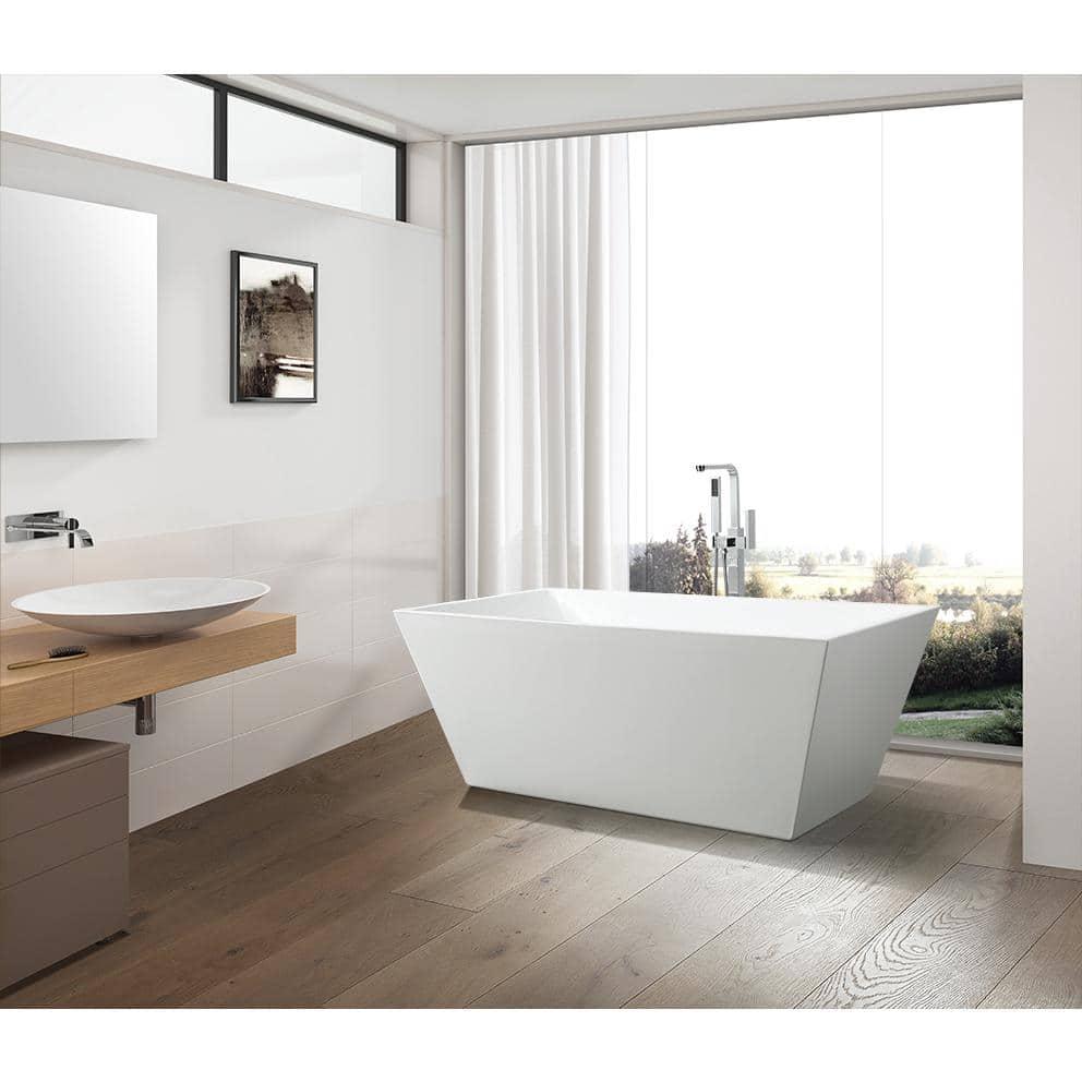 Chloe Freestanding Soaking Acrylic Bathtub