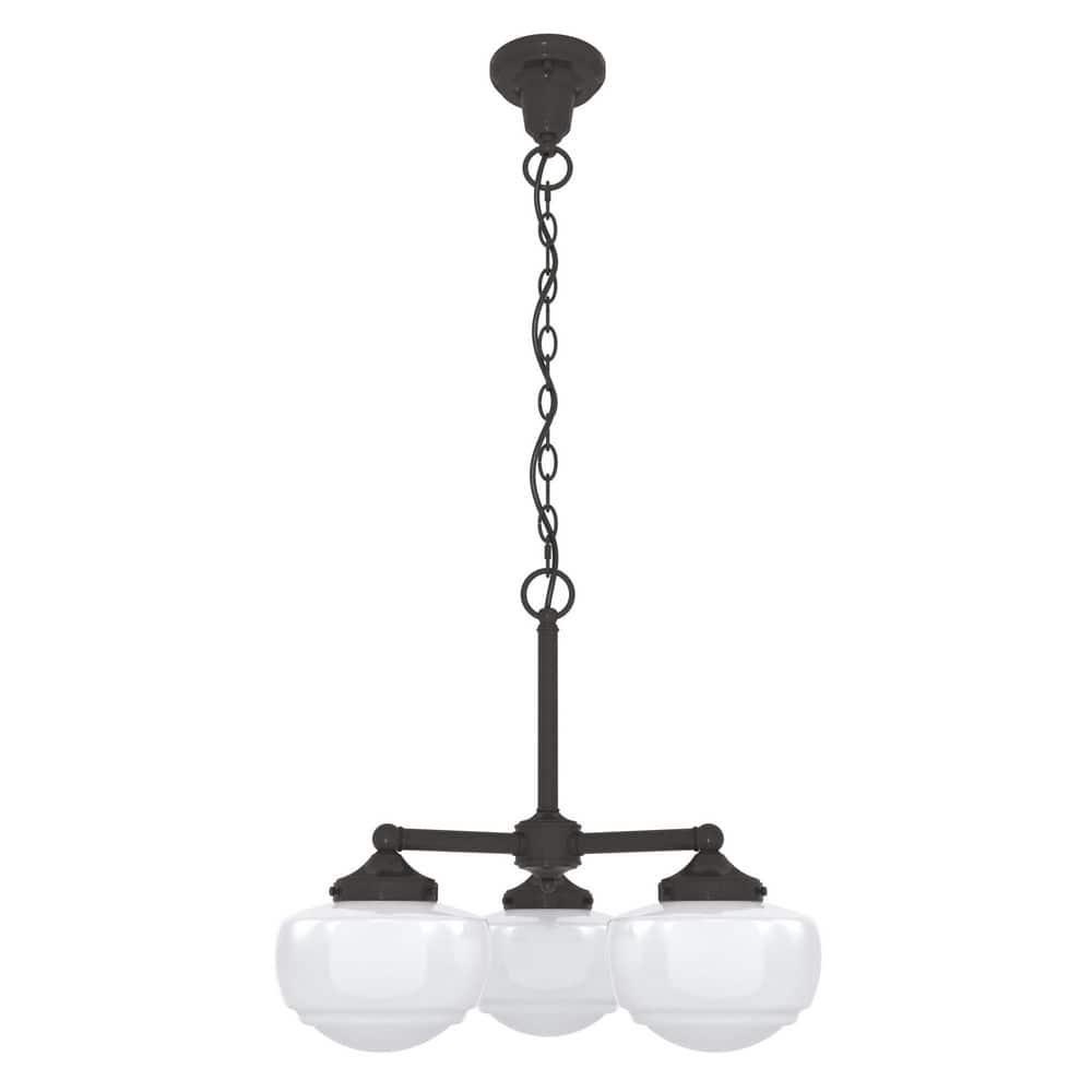 Hunter Fan Hunter Saddle Creek 3 Light Chandelier Ceiling Light Fixture