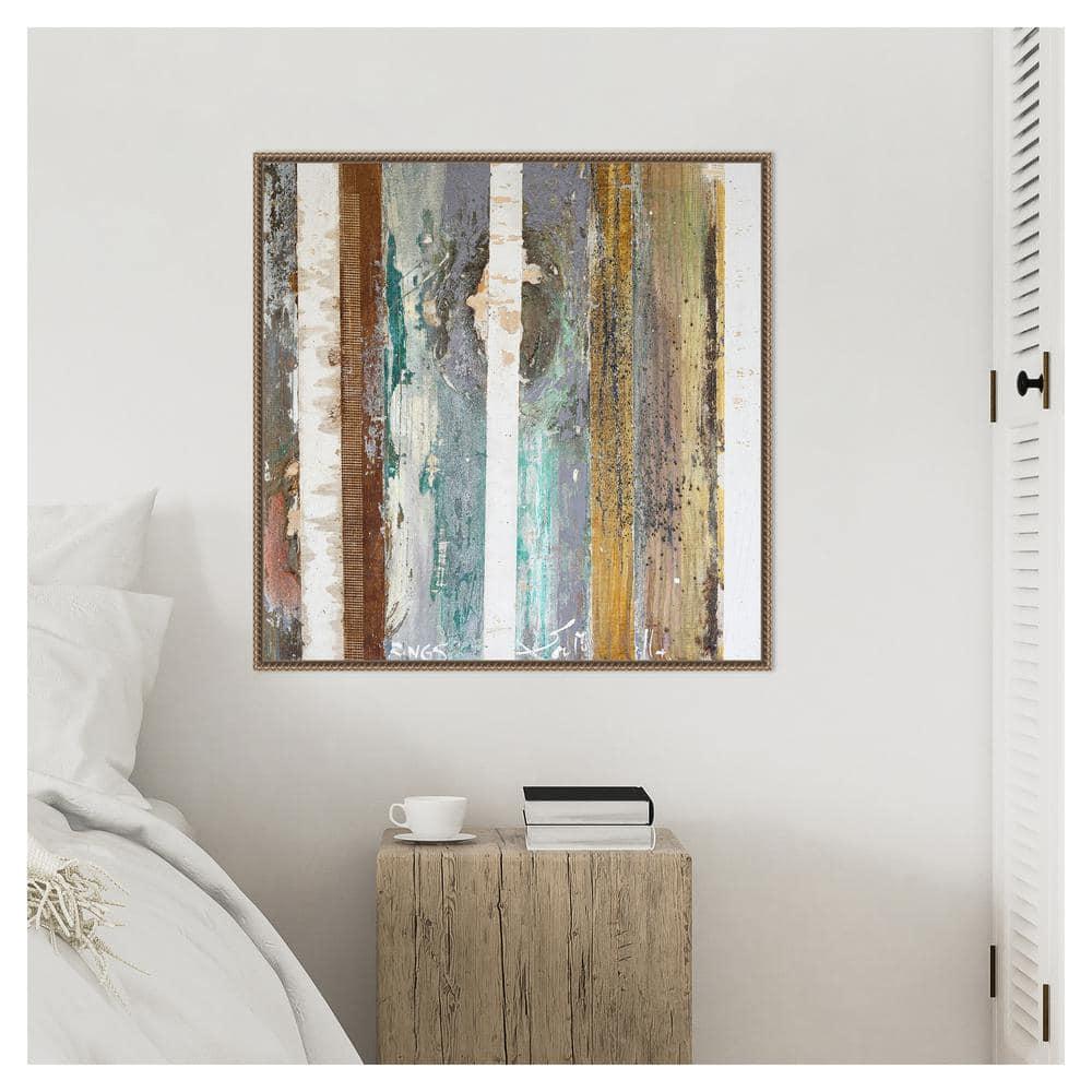 Amanti Art 30"x30" Textured Grain IV by Erin McGee Ferrell Framed Canvas Wall Art Print